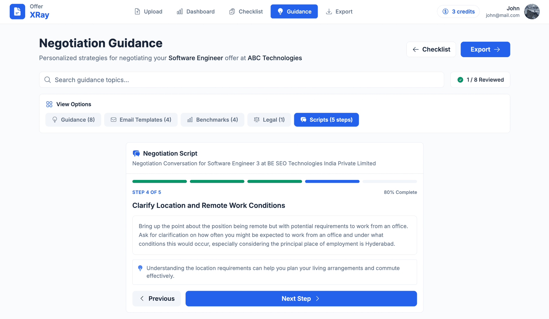 Negotiation Guidance Preview 3